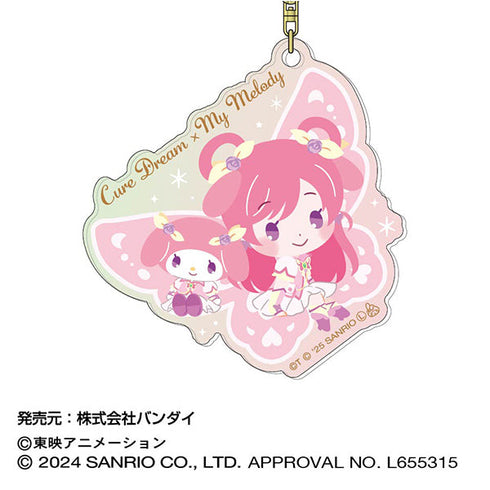『Yes!プリキュア5GoGo!×サンリオキャラクターズ』オーロラアクリルキーホルダー  01 キュアドリーム×マイメロディ